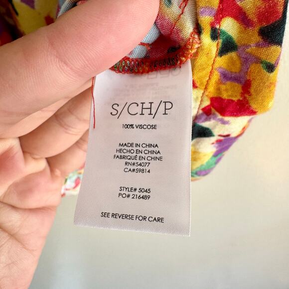 Cabi Rainbow Floral Print Sleeveless Tank Top - Small artsy colorful fun - Picture 3 of 6